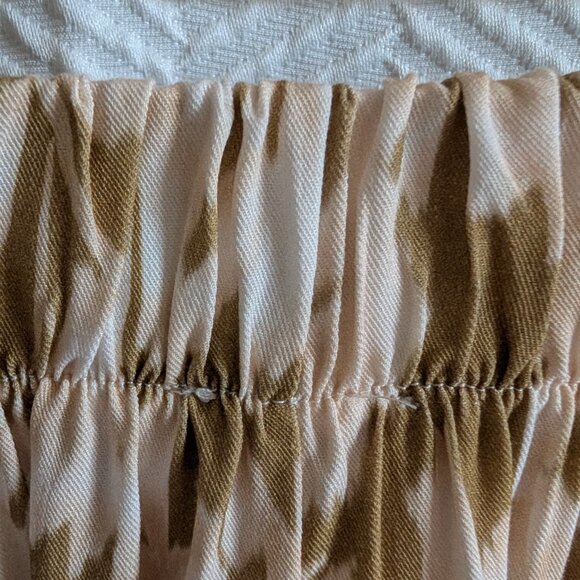 NWT LINE@MODA Made in Italy Floral Abstract Double Print Maxi Skirt Large Boho - Picture 9 of 12